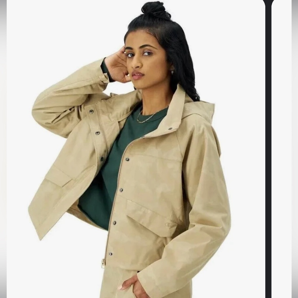 Champion Women's Woven Utility Jacket Camp C Logo Size Xl